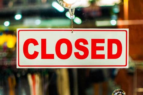 Closed sign