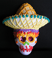 Sombrero sugar skull from MexicanSugarSkull.com